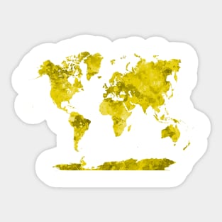 World map in watercolor Sticker